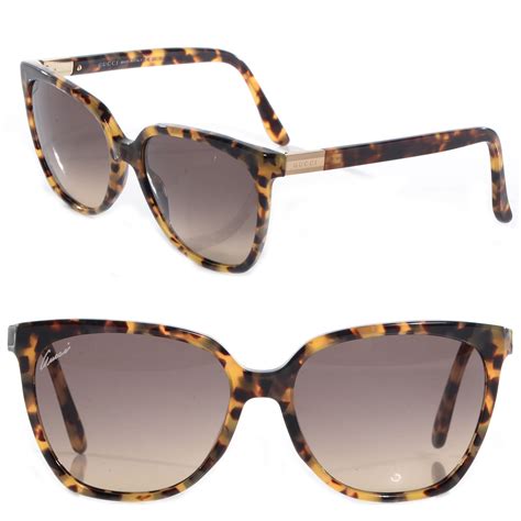 Gucci oversized tortoiseshell sunglasses